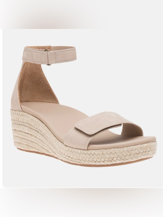 Abeo Shoes - Abeo Neutral Espadrille Ankle-Strap Wedge Sandal